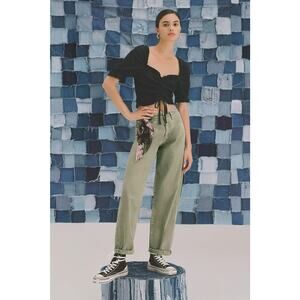 Pilcro Puff-Sleeved Top M